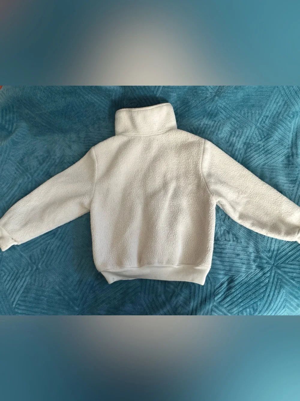 Vintage 1990s London Fog Kids Cream Sherpa Pullover Jacket